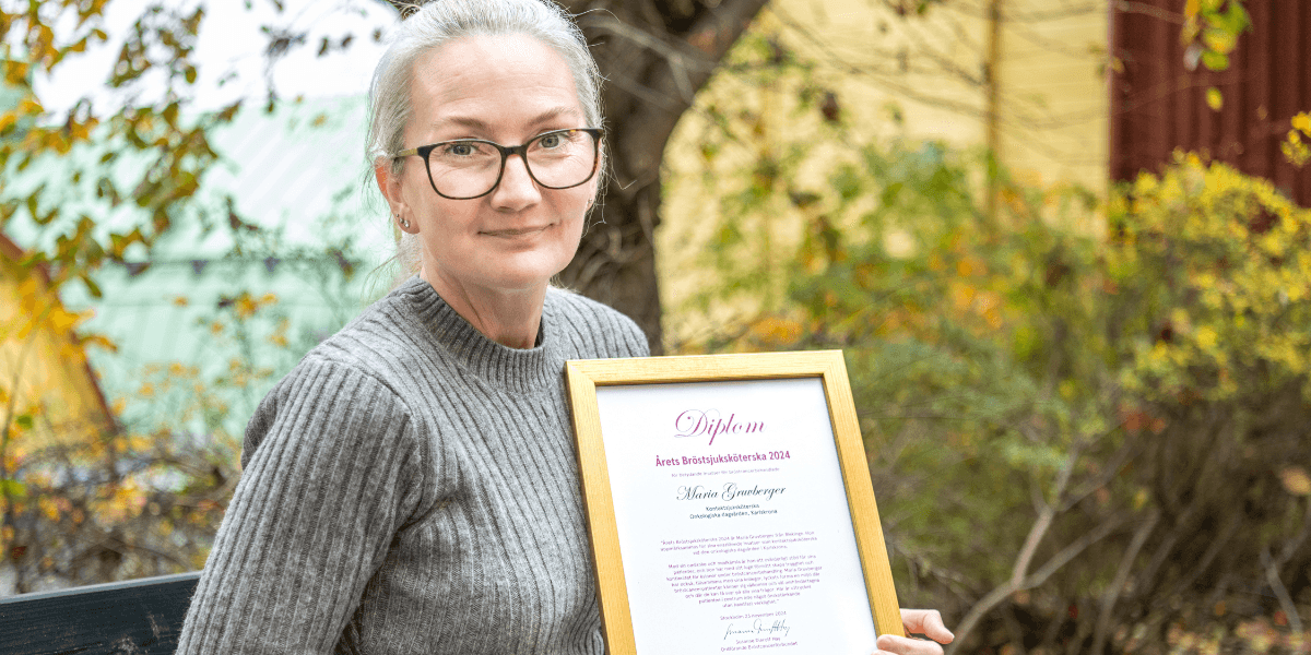 Maria Gruvberger med diplom