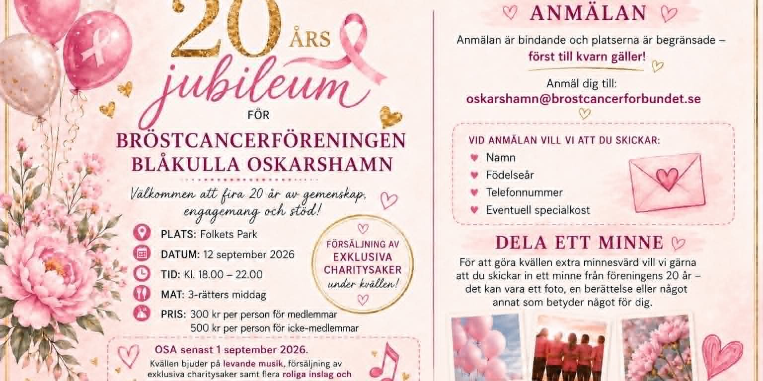 Inbjudan 20-års jubileum