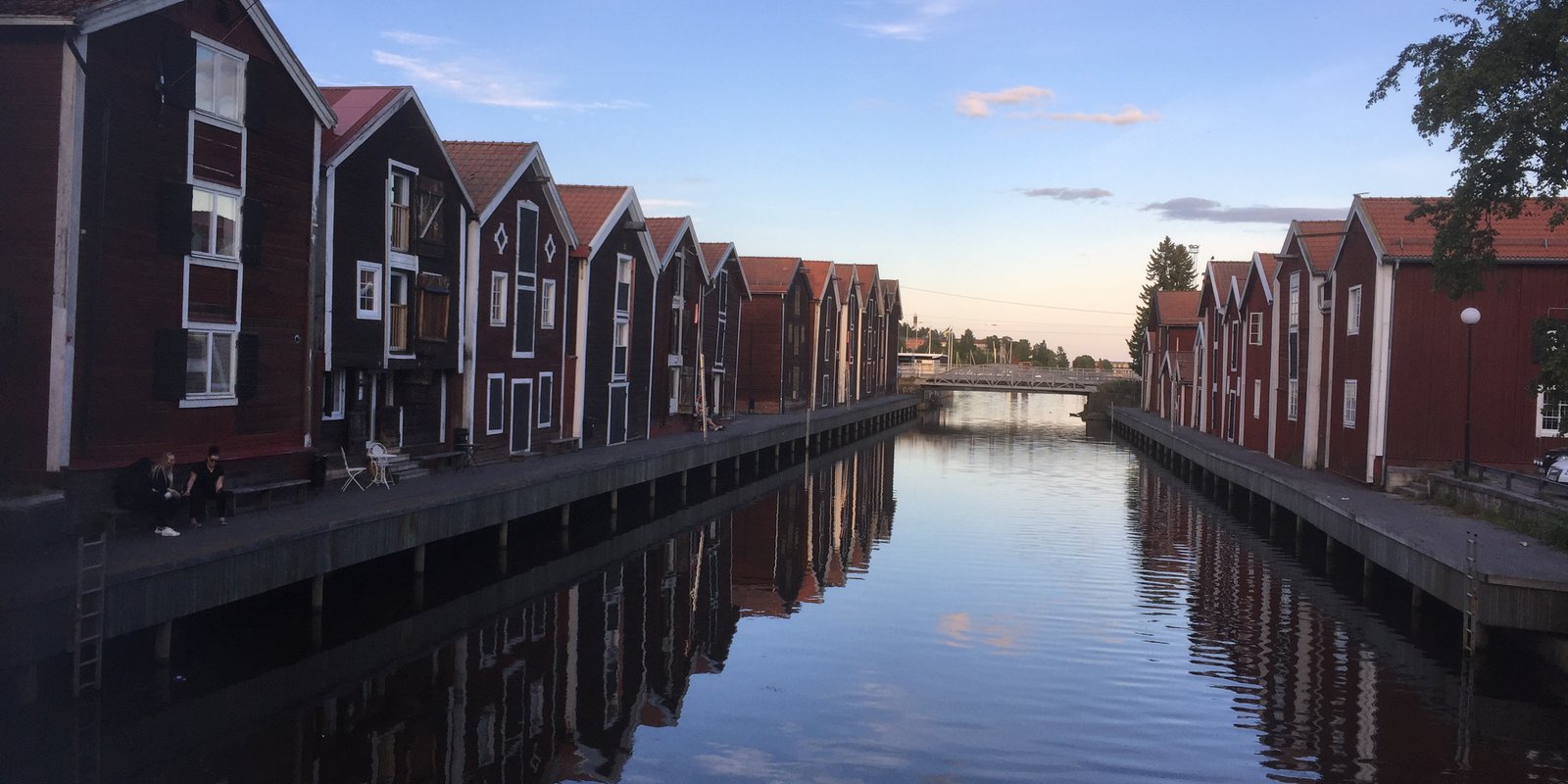 Sjöbodarna i Glada Hudik