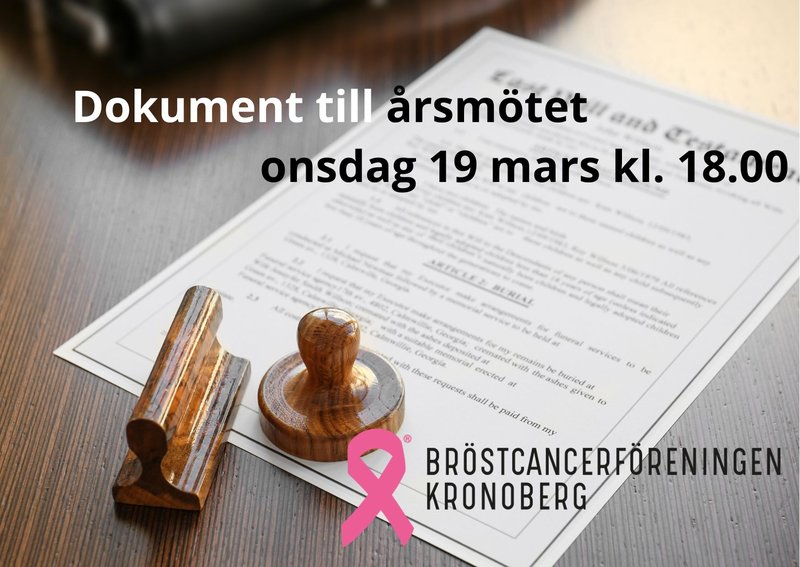 Dokument till årsmötet 2026