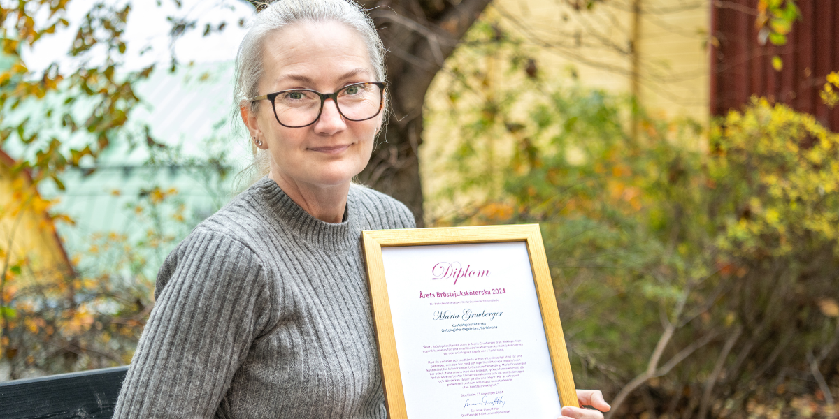 Maria Gruvberger med diplom