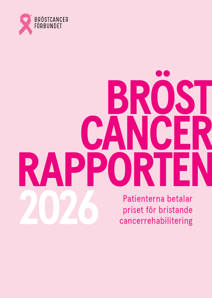 Omslag Bröstcancerrapporten 2026