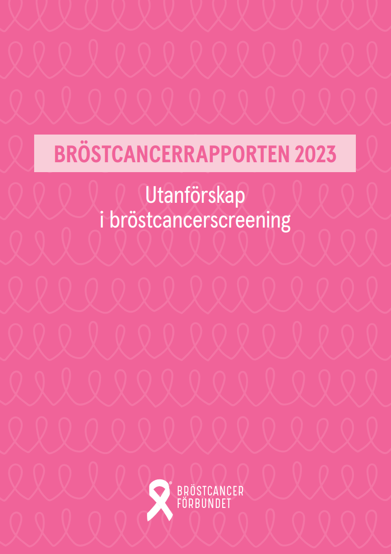 omslag bröstcancerrapporten 2023